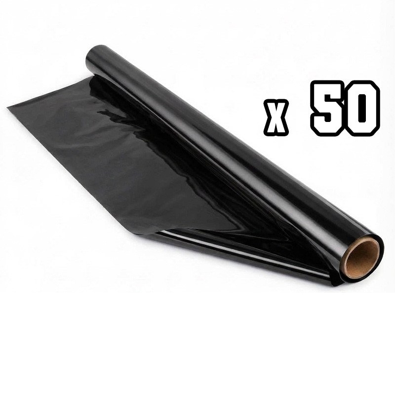 Bâche Tifo – Papier Métallique Noir (70 Cm X 50 Cm)