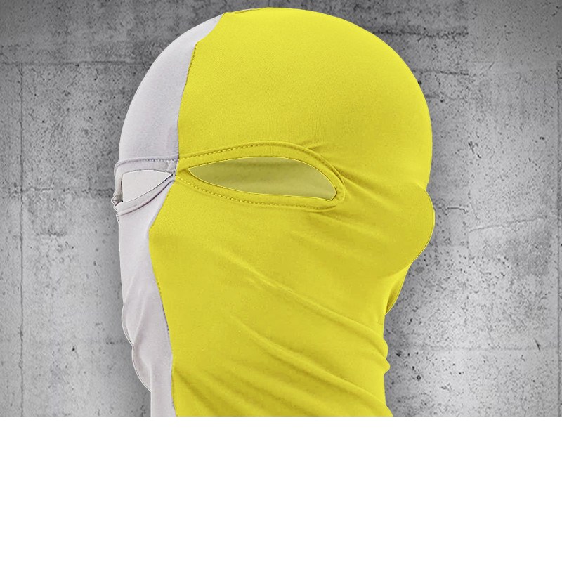 Cagoule – Blanc/jaune