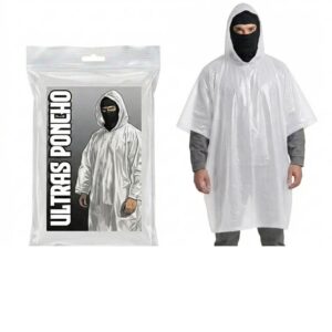 Poncho de pluie – Blanc – Miko Fumi