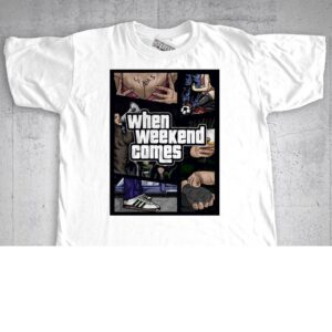 T-shirt – When Weekend Comes – Miko Fumi